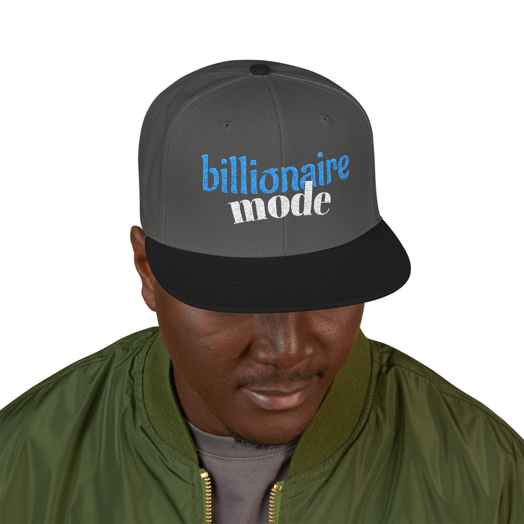 Billionaire Mode Embroidered Snapback Hat
